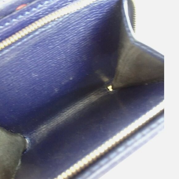 Gucci Blue and Red Polka Dot Wallet - Picture 7 of 11